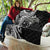 Hawaiian Manta Ray and Polynesian Tribal Tattoo Quilt Black Color LT03