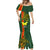 Papua New Guinea Oro Province Mermaid Dress PNG Birds Of Paradise Polynesian Arty Style LT03 - Polynesian Pride