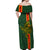 Papua New Guinea Oro Province Off Shoulder Maxi Dress PNG Birds Of Paradise Polynesian Arty Style LT03 - Polynesian Pride