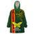 Papua New Guinea Oro Province Wearable Blanket Hoodie PNG Birds Of Paradise Polynesian Arty Style LT03 One Size Green - Polynesian Pride