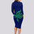 Papua New Guinea Bougainville Long Sleeve Bodycon Dress PNG Birds Of Paradise Polynesian Arty Style LT03 - Polynesian Pride