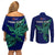 Custom Papua New Guinea Bougainville Couples Matching Off Shoulder Short Dress and Long Sleeve Button Shirts PNG Birds Of Paradise Polynesian Arty Style LT03 - Polynesian Pride