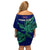 Custom Papua New Guinea Bougainville Off Shoulder Short Dress PNG Birds Of Paradise Polynesian Arty Style LT03 - Polynesian Pride