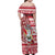 Hawaii Mele Kalikimaka Family Matching Off Shoulder Maxi Dress and Hawaiian Shirt Santa Claus Surfing with Hawaiian Pattern Striped Red Style LT03 - Polynesian Pride