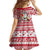 Hawaii Mele Kalikimaka Family Matching Puletasi Dress and Hawaiian Shirt Santa Claus Surfing with Hawaiian Pattern Striped Red Style LT03 - Polynesian Pride