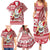 Hawaii Mele Kalikimaka Family Matching Summer Maxi Dress and Hawaiian Shirt Santa Claus Surfing with Hawaiian Pattern Striped Red Style LT03 - Polynesian Pride