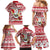 Custom Hawaii Mele Kalikimaka Family Matching Mermaid Dress and Hawaiian Shirt Santa Claus Surfing with Hawaiian Pattern Striped Red Style LT03 - Polynesian Pride