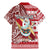 Custom Hawaii Mele Kalikimaka Family Matching Mermaid Dress and Hawaiian Shirt Santa Claus Surfing with Hawaiian Pattern Striped Red Style LT03 - Polynesian Pride