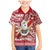 Custom Hawaii Mele Kalikimaka Family Matching Mermaid Dress and Hawaiian Shirt Santa Claus Surfing with Hawaiian Pattern Striped Red Style LT03 Son's Shirt Red - Polynesian Pride