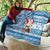 Custom Hawaii Mele Kalikimaka Quilt Santa Claus Surfing with Hawaiian Pattern Striped Blue Style LT03 - Polynesian Pride