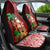 Hawaii Mele Kalikimaka Car Seat Cover Santa Claus and Hula Girl Tropical Folwer with Hawaiian Pattern LT03 - Polynesian Pride