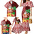 Hawaii Mele Kalikimaka Family Matching Mermaid Dress and Hawaiian Shirt Santa Claus and Hula Girl Tropical Folwer with Hawaiian Pattern LT03 - Polynesian Pride