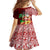 Hawaii Mele Kalikimaka Family Matching Off Shoulder Short Dress and Hawaiian Shirt Santa Claus and Hula Girl Tropical Folwer with Hawaiian Pattern LT03 - Polynesian Pride