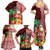 Hawaii Mele Kalikimaka Family Matching Summer Maxi Dress and Hawaiian Shirt Santa Claus and Hula Girl Tropical Folwer with Hawaiian Pattern LT03 - Polynesian Pride