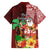 Hawaii Mele Kalikimaka Hawaiian Shirt Santa Claus and Hula Girl Tropical Folwer with Hawaiian Pattern LT03 - Polynesian Pride