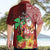 Hawaii Mele Kalikimaka Hawaiian Shirt Santa Claus and Hula Girl Tropical Folwer with Hawaiian Pattern LT03 - Polynesian Pride