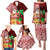 Custom Hawaii Mele Kalikimaka Family Matching Puletasi Dress and Hawaiian Shirt Santa Claus and Hula Girl Tropical Folwer with Hawaiian Pattern LT03 - Polynesian Pride