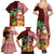 Custom Hawaii Mele Kalikimaka Family Matching Summer Maxi Dress and Hawaiian Shirt Santa Claus and Hula Girl Tropical Folwer with Hawaiian Pattern LT03 - Polynesian Pride