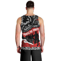 Aotearoa Toitu Te Tiriti Men Tank Top Honoring Te Tiriti o Waitangi Maori Haka LT03 - Polynesian Pride