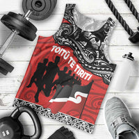 Aotearoa Toitu Te Tiriti Men Tank Top Honoring Te Tiriti o Waitangi Maori Haka LT03 - Polynesian Pride