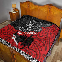 Aotearoa Toitu Te Tiriti Quilt Honoring Te Tiriti o Waitangi Maori Haka LT03 - Polynesian Pride