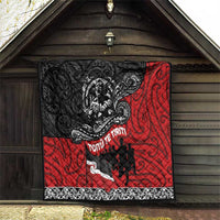 Aotearoa Toitu Te Tiriti Quilt Honoring Te Tiriti o Waitangi Maori Haka LT03 - Polynesian Pride