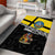 New Zealand Wellington Area Rug The Capital's Emblems Flag and Koru Art