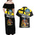 New Zealand Wellington Couples Matching Off Shoulder Maxi Dress and Hawaiian Shirt The Capital's Emblems Flag and Koru Art