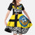 New Zealand Wellington Family Matching Short Sleeve Bodycon Dress and Hawaiian Shirt The Capital's Emblems Flag and Koru Art