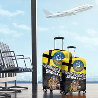New Zealand Wellington Luggage Cover The Capital's Emblems Flag and Koru Art LT03 - Polynesian Pride