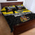 New Zealand Wellington Quilt Bed Set The Capital's Emblems Flag and Koru Art