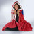 Personalised Samoa Coat Of Arms Hooded Blanket Tropical Flower Red Polynesian Pattern LT03 - Polynesian Pride