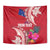 Personalised Samoa Coat Of Arms Tapestry Tropical Flower Red Polynesian Pattern LT03 - Polynesian Pride