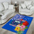 Personalised Samoa Coat Of Arms Area Rug Hibiscus Polynesian Tattoo Pattern LT03 - Polynesian Pride