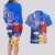 Personalised Samoa Coat Of Arms Couples Matching Long Sleeve Bodycon Dress and Hawaiian Shirt Hibiscus Polynesian Tattoo Pattern LT03 - Polynesian Pride