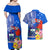 Personalised Samoa Coat Of Arms Couples Matching Off Shoulder Maxi Dress and Hawaiian Shirt Hibiscus Polynesian Tattoo Pattern LT03 - Polynesian Pride