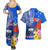 Personalised Samoa Coat Of Arms Couples Matching Summer Maxi Dress and Hawaiian Shirt Hibiscus Polynesian Tattoo Pattern LT03 - Polynesian Pride