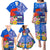 Personalised Samoa Coat Of Arms Family Matching Puletasi Dress and Hawaiian Shirt Hibiscus Polynesian Tattoo Pattern LT03 - Polynesian Pride