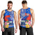 Personalised Samoa Coat Of Arms Men Tank Top Hibiscus Polynesian Tattoo Pattern LT03 - Polynesian Pride