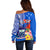 Personalised Samoa Coat Of Arms Off Shoulder Sweater Hibiscus Polynesian Tattoo Pattern LT03 - Polynesian Pride