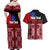 Samoa Flag Day Couples Matching Off Shoulder Maxi Dress and Hawaiian Shirt Siapo Pattern and Ula Fala LT03 - Polynesian Pride