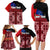 Samoa Flag Day Family Matching Long Sleeve Bodycon Dress and Hawaiian Shirt Siapo Pattern and Ula Fala LT03 - Polynesian Pride