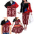 Samoa Flag Day Family Matching Off Shoulder Long Sleeve Dress and Hawaiian Shirt Siapo Pattern and Ula Fala LT03 - Polynesian Pride