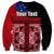 Samoa Flag Day Sweatshirt Siapo Pattern and Ula Fala LT03 - Polynesian Pride