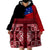 Samoa Flag Day Wearable Blanket Hoodie Siapo Pattern and Ula Fala LT03 - Polynesian Pride