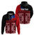 Samoa Flag Day Zip Hoodie Siapo Pattern and Ula Fala LT03 - Polynesian Pride