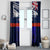 New Zealand and Australia ANZAC Day Window Curtain Lest We Forget Red Poppy Flowers and Soldier LT03 - Polynesian Pride