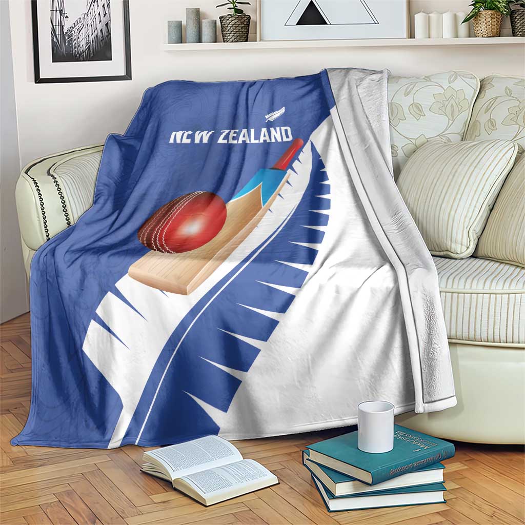 New Zealand Cricket Blanket Kiwi Birds Haka Dance Blue Fern Sporty Style LT03 Blue - Polynesian Pride