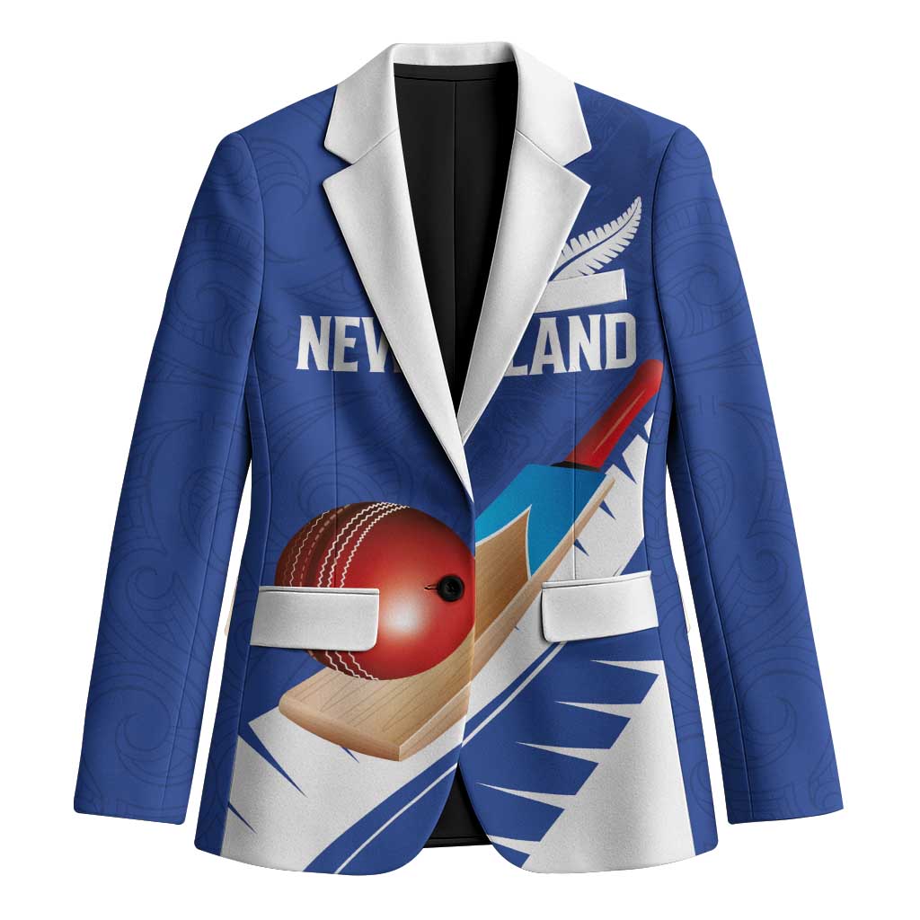 Custom New Zealand Cricket Blazer Kiwi Birds Haka Dance Blue Fern Sporty Style LT03 Unisex Blue - Polynesian Pride
