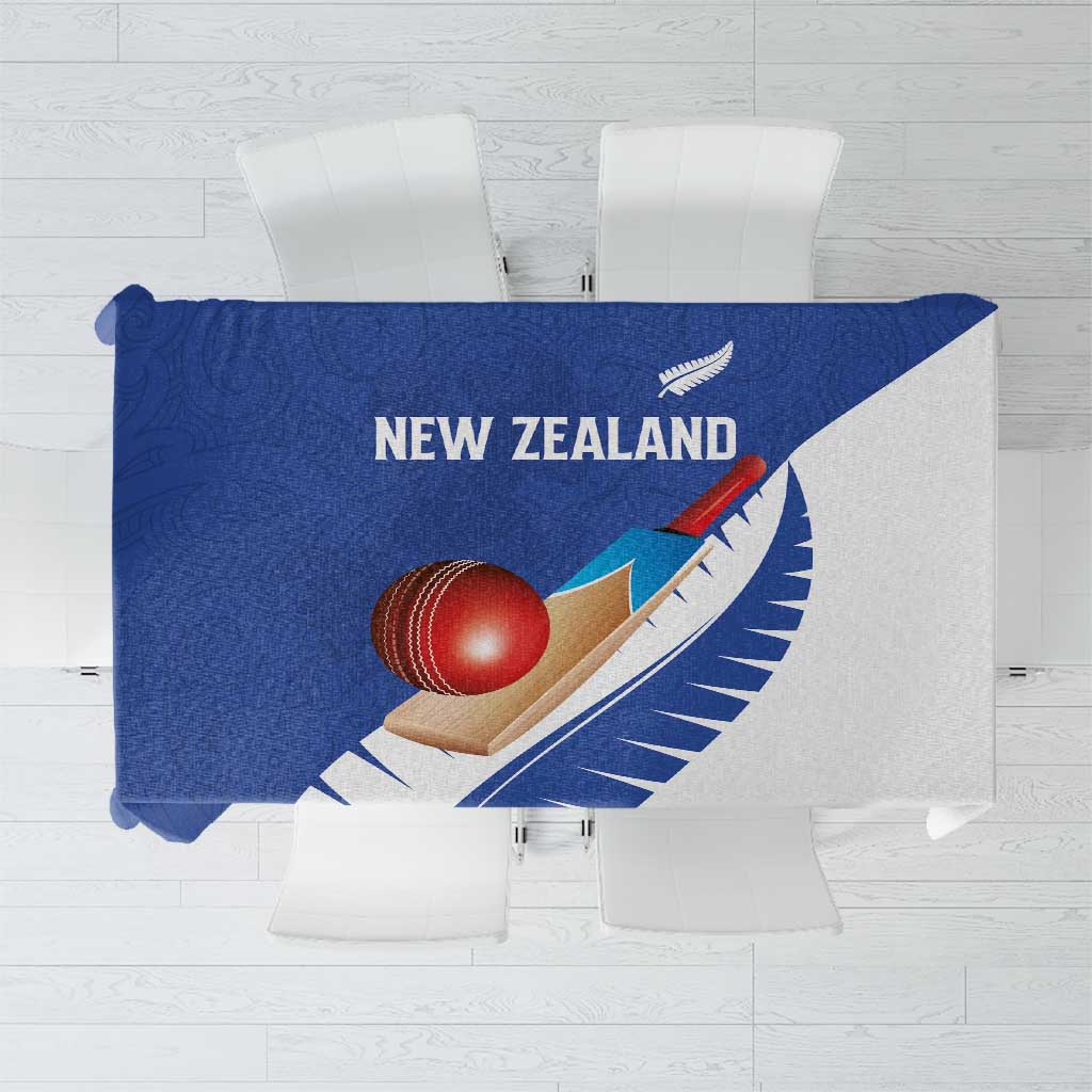 New Zealand Cricket Tablecloth Kiwi Birds Haka Dance Blue Fern Sporty Style LT03 Blue - Polynesian Pride